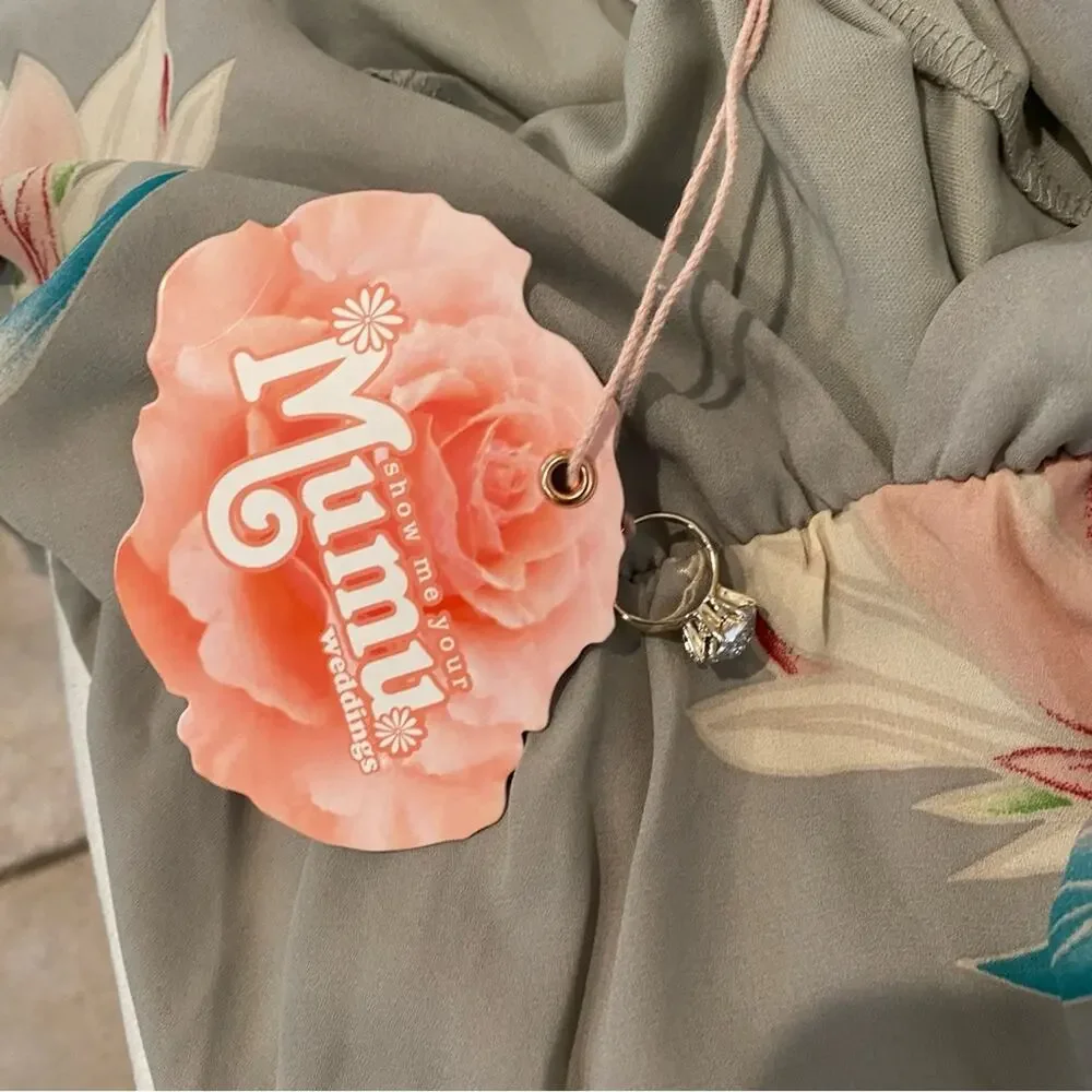 Show Me Your Mumu Faye Flutter Floral Maxi Empire Waist dress, size small - Picture 5 of 10